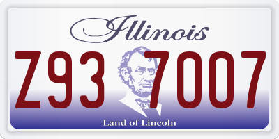 IL license plate Z937007