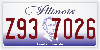 IL license plate Z937026