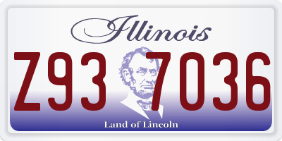 IL license plate Z937036
