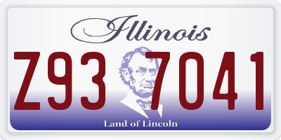 IL license plate Z937041