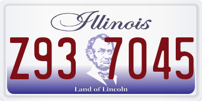 IL license plate Z937045