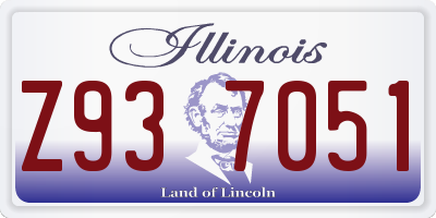 IL license plate Z937051
