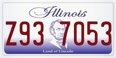IL license plate Z937053