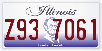 IL license plate Z937061