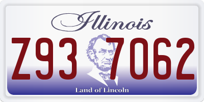 IL license plate Z937062