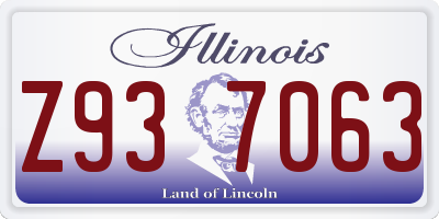 IL license plate Z937063