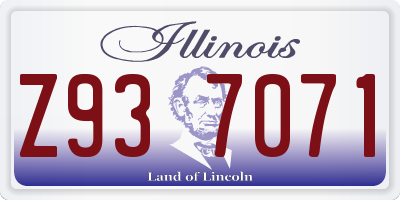 IL license plate Z937071