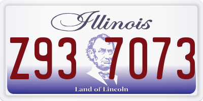 IL license plate Z937073