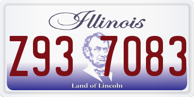 IL license plate Z937083