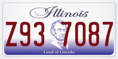 IL license plate Z937087