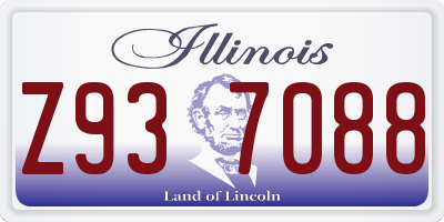 IL license plate Z937088