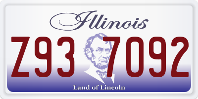IL license plate Z937092