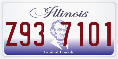 IL license plate Z937101