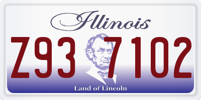 IL license plate Z937102