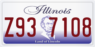 IL license plate Z937108
