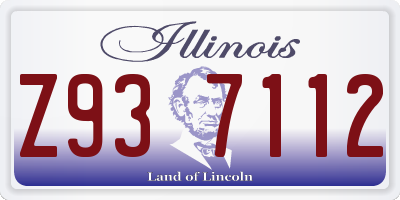 IL license plate Z937112