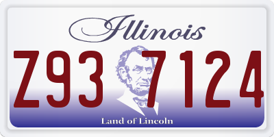 IL license plate Z937124