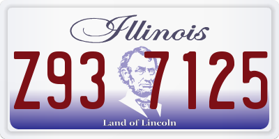 IL license plate Z937125