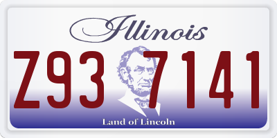 IL license plate Z937141