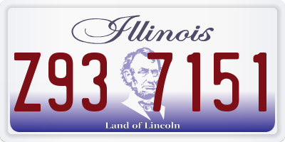 IL license plate Z937151