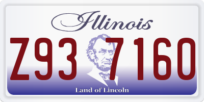IL license plate Z937160