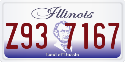 IL license plate Z937167