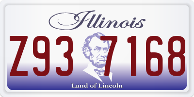 IL license plate Z937168