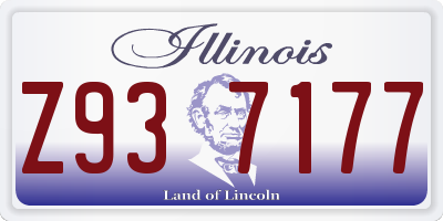 IL license plate Z937177