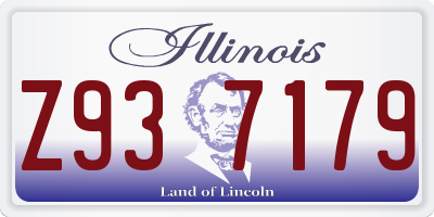 IL license plate Z937179