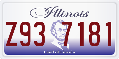 IL license plate Z937181