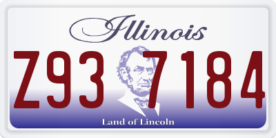 IL license plate Z937184