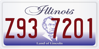 IL license plate Z937201