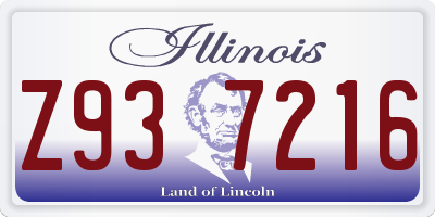 IL license plate Z937216
