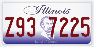IL license plate Z937225