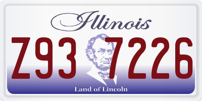 IL license plate Z937226