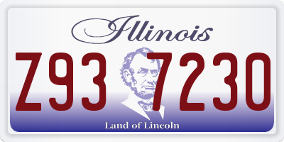 IL license plate Z937230