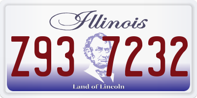 IL license plate Z937232