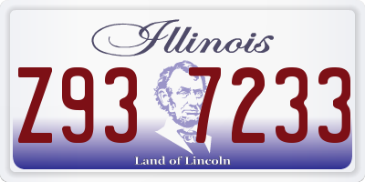 IL license plate Z937233