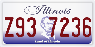 IL license plate Z937236