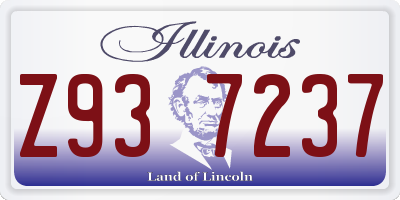 IL license plate Z937237