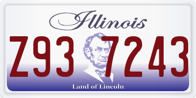 IL license plate Z937243