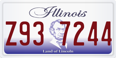 IL license plate Z937244