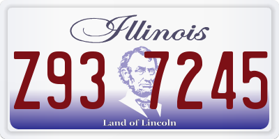 IL license plate Z937245