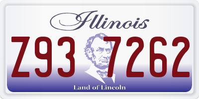 IL license plate Z937262