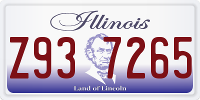 IL license plate Z937265