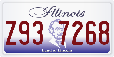 IL license plate Z937268