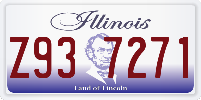 IL license plate Z937271