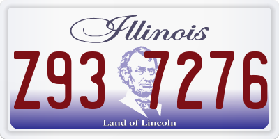 IL license plate Z937276