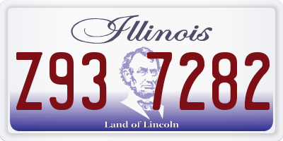 IL license plate Z937282
