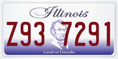 IL license plate Z937291